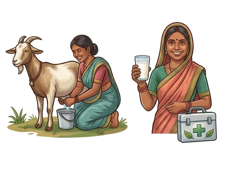 Digestible goat milk